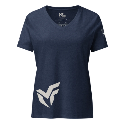 Women's Relaxed V-Neck T-Shirt | Bella Canvas 6405CVC