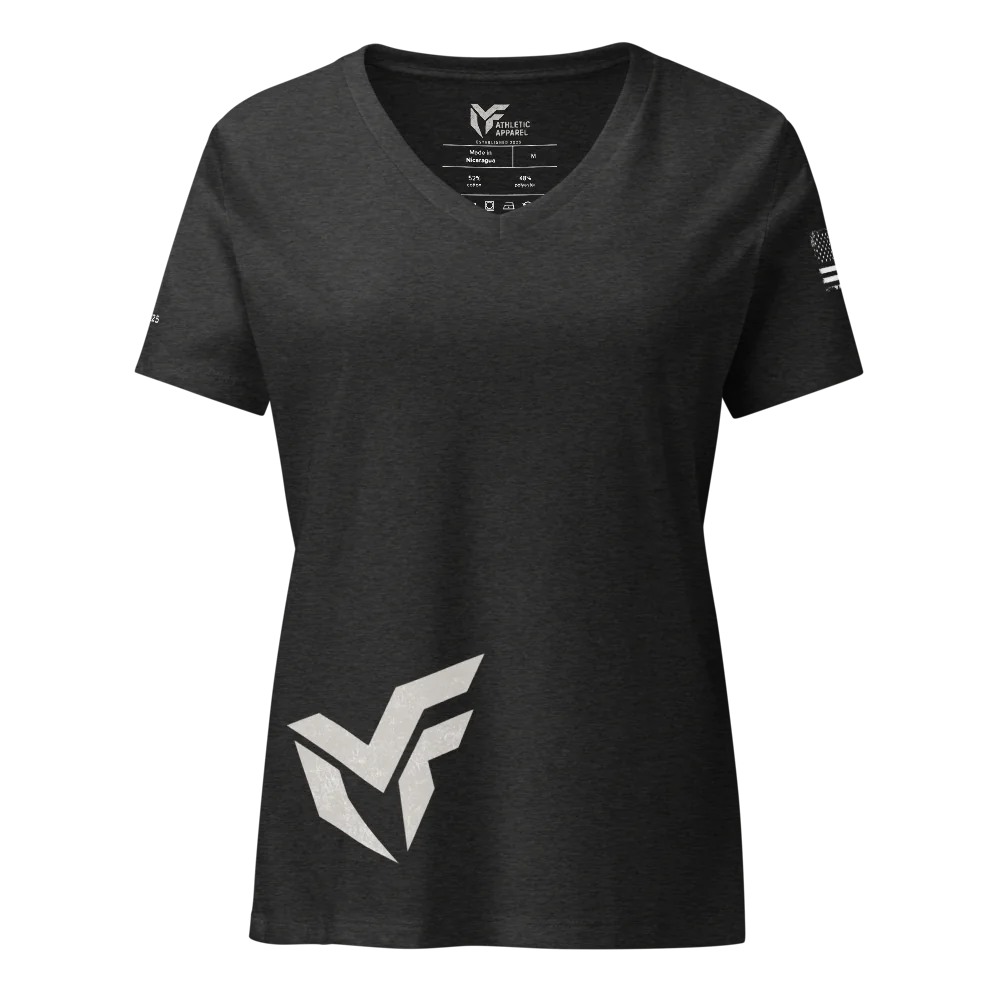 Women's Relaxed V-Neck T-Shirt | Bella Canvas 6405CVC