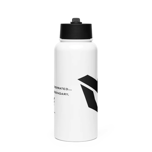 Stainless Steel Water Bottle with a Straw Lid "PERFECTION IS OVERRATED"