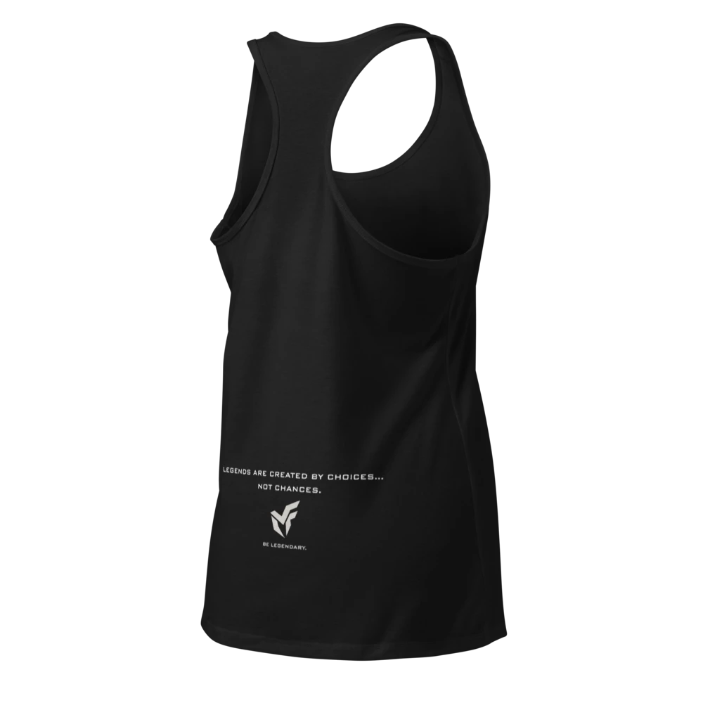 MF Women's Racerback Tank Top "LEGENDS ARE CREATED"