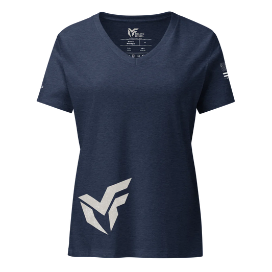 Women's Relaxed V-Neck T-Shirt | Bella Canvas 6405CVC