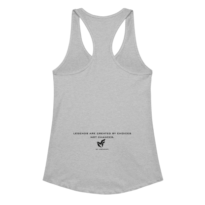 MF Women's Racerback Tank Top "LEGENDS ARE CREATED"