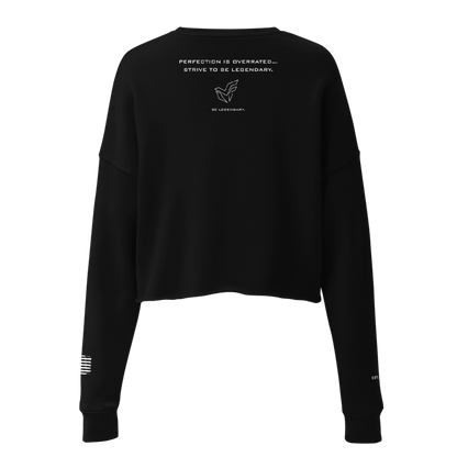 MF Women's Cropped Sweatshirt "PERFECTION IS OVERRATED"