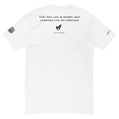 MF MEN'S FITTED TEE "THEY SAY LIFE IS SHORT"